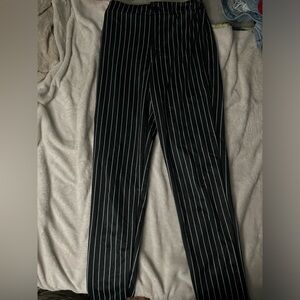 Black & White Striped Pants